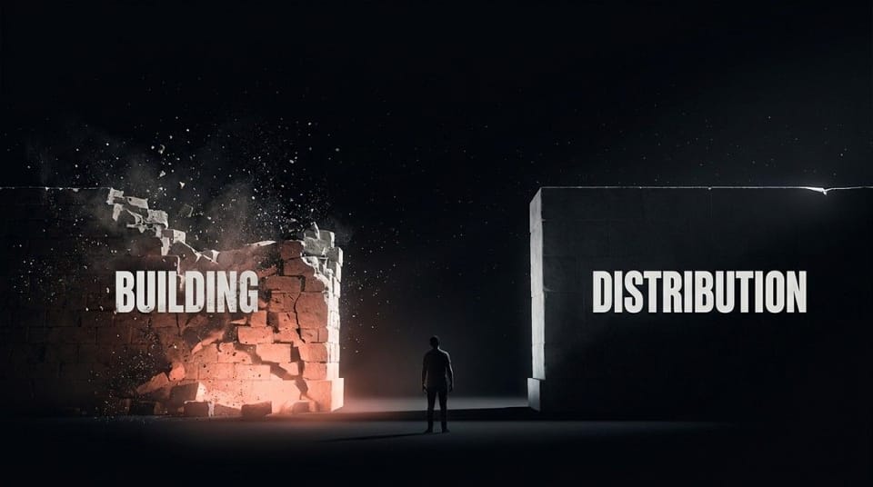 the barrier to building is gone, but the barrier to distribution is still standing high.
