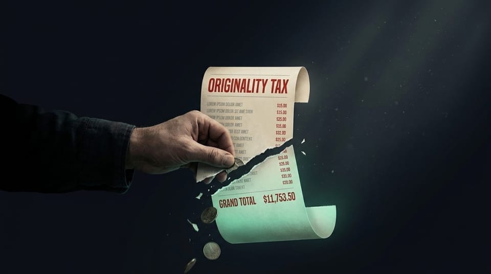 originality is a tax. and you need to stop paying it.
